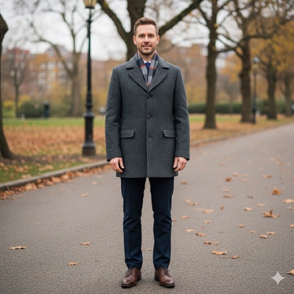 Men’s wool Coat jacket winter Coat new without Tag - Picture 1 of 9